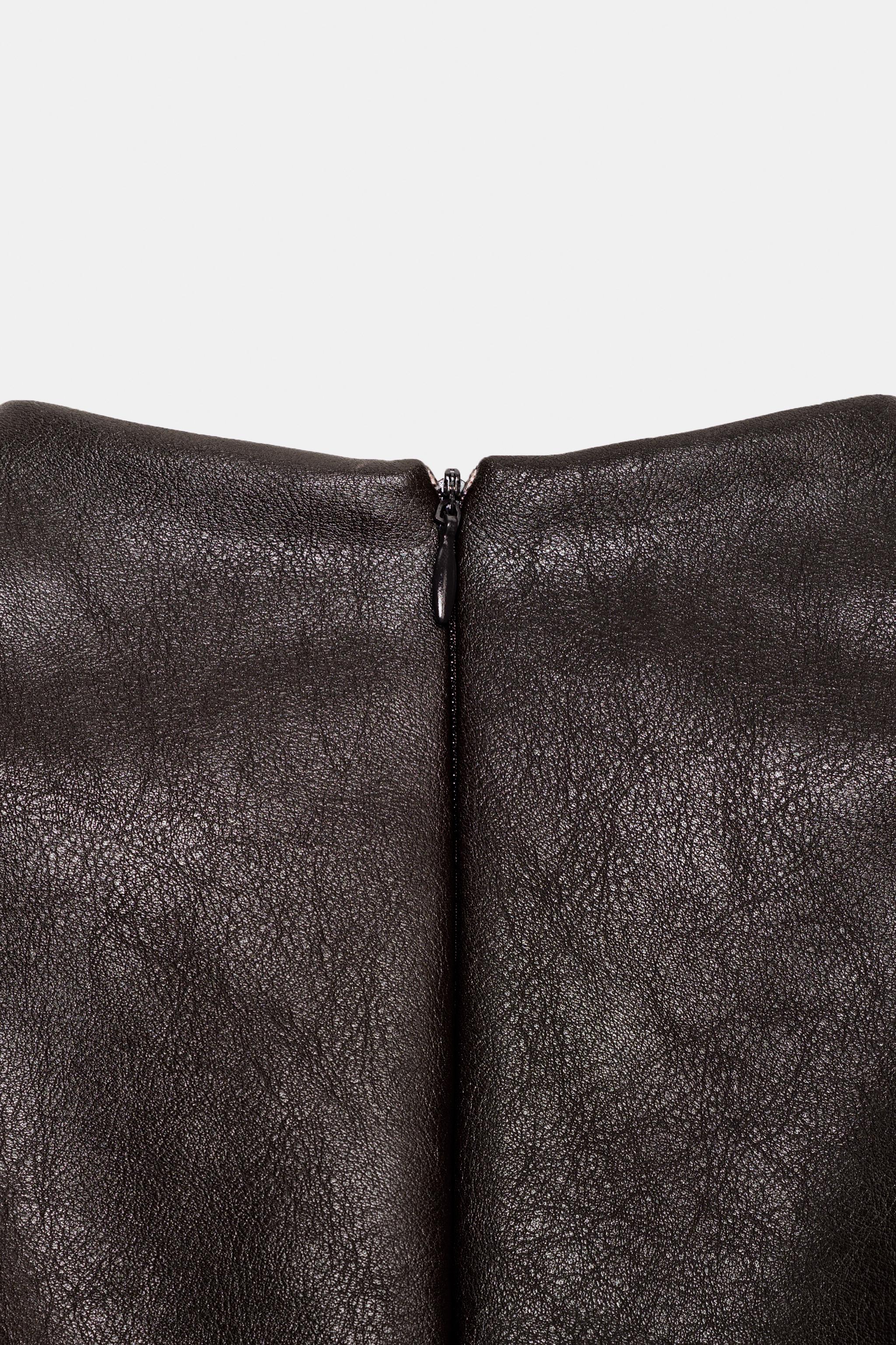 FAUX LEATHER TOP